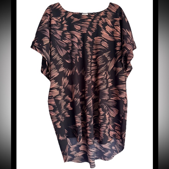 CAbi Tops - CABI Tate Tunic Top Black Pink Abstract Print Sz XL NWOT